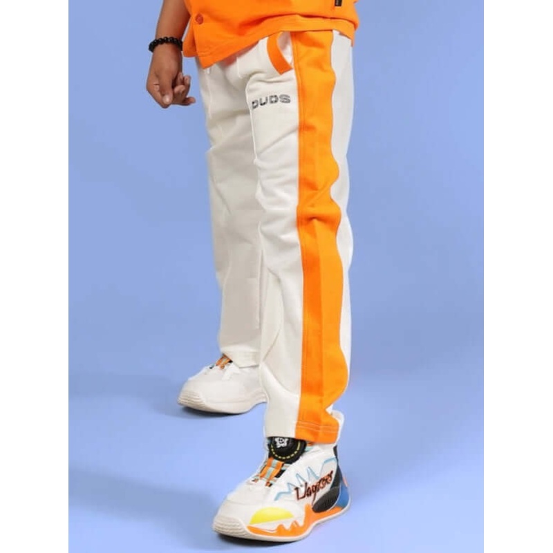 BREEZER JOGGER FOR BOYS & GIRLS OFF WHITE-ORANGE 1-2 YRS