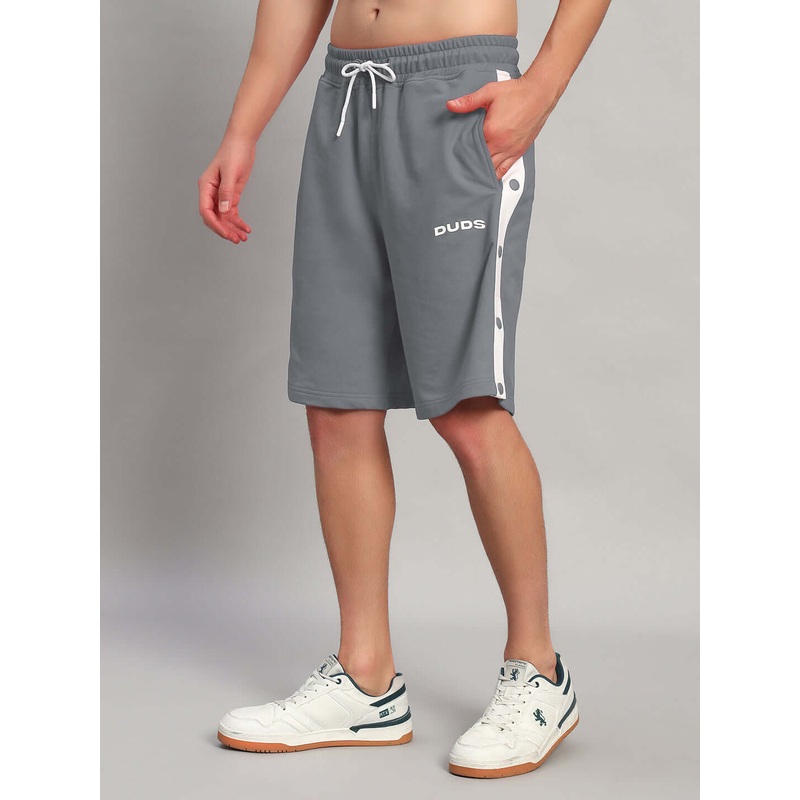EZEL REGULAR FIT COTTON SHORTS GREY XS