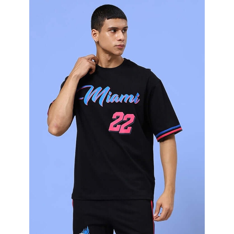 MIAMI OVER-SIZED T-SHIRT BLACK XS