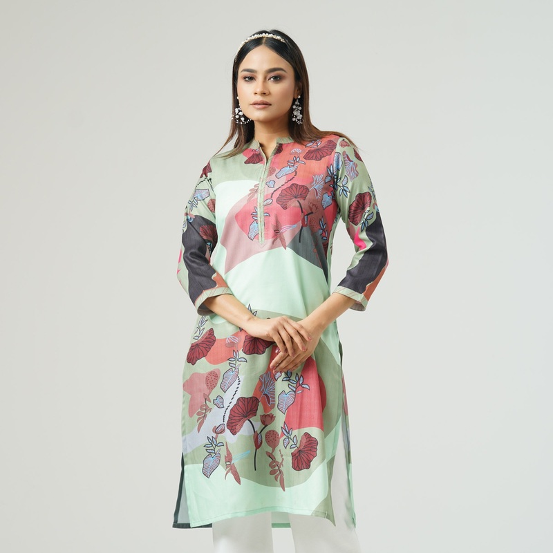 Womens Multicolor Kurti S MULTI COLOR 1