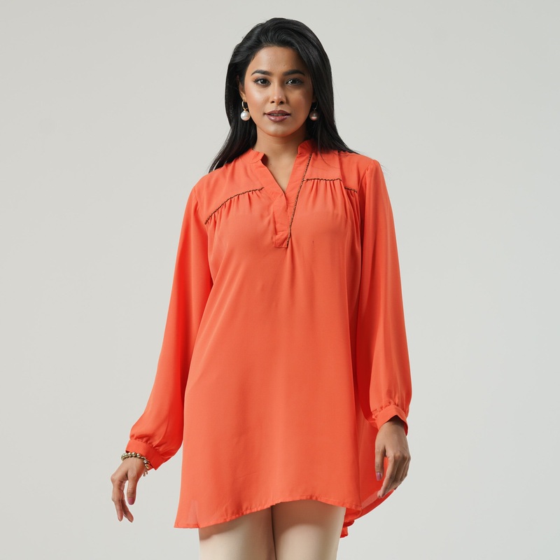 Womens Orange Top S ORANGE