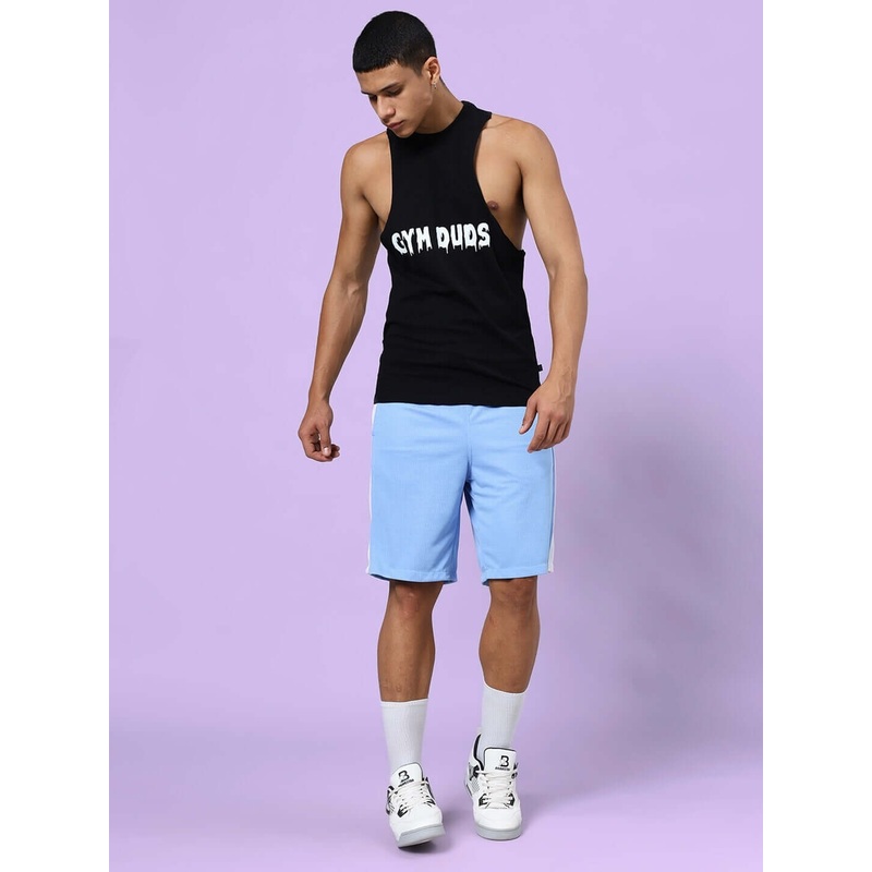 CRUNCH GYM CO-ORD SET BLACK-BLUE XS