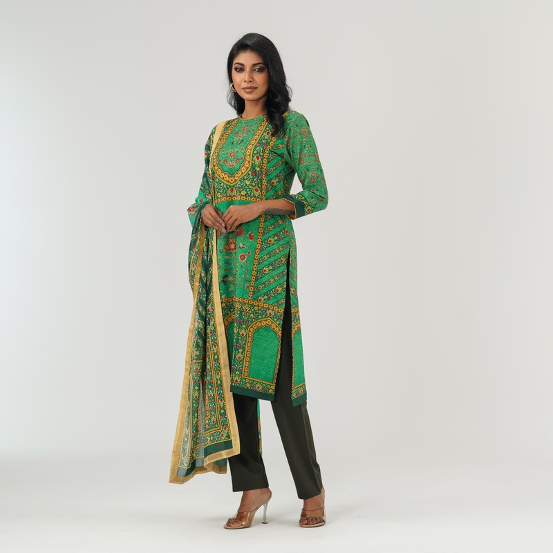 Womens Green Three Piece Set S GREEN