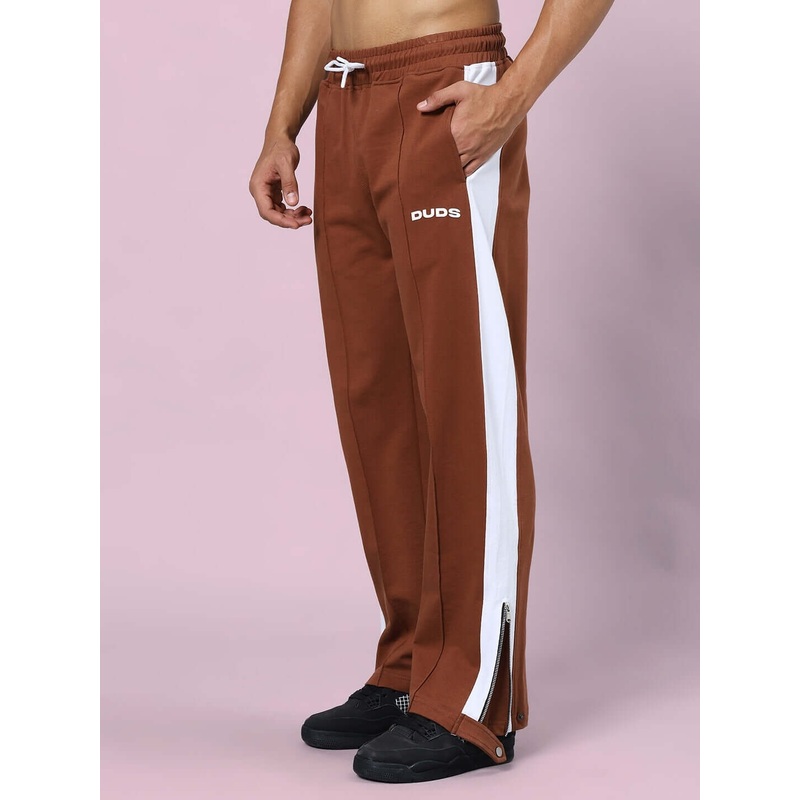 WONDER SLIT ZIPPER JOGGERS BROWN XS