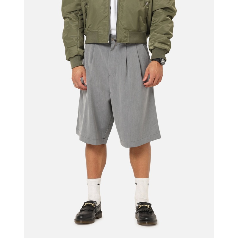 XXIII Baggy Pleated Shorts Grey 28