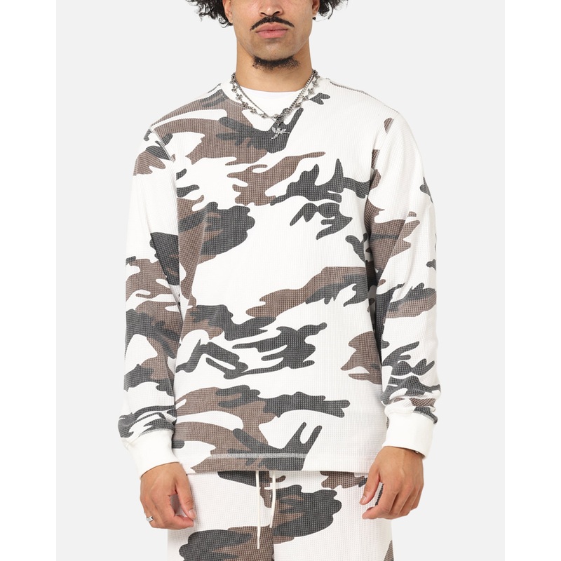 XXIII Printed Thermal Long Sleeve T-Shirt Snow Camo S