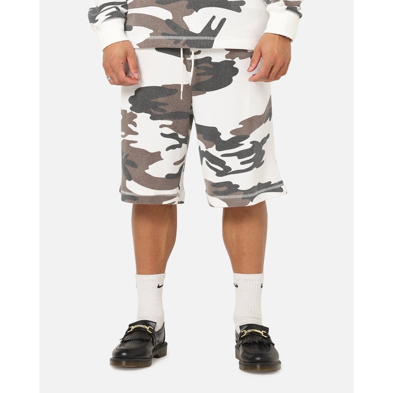XXIII Printed Thermal Shorts Snow Camo S