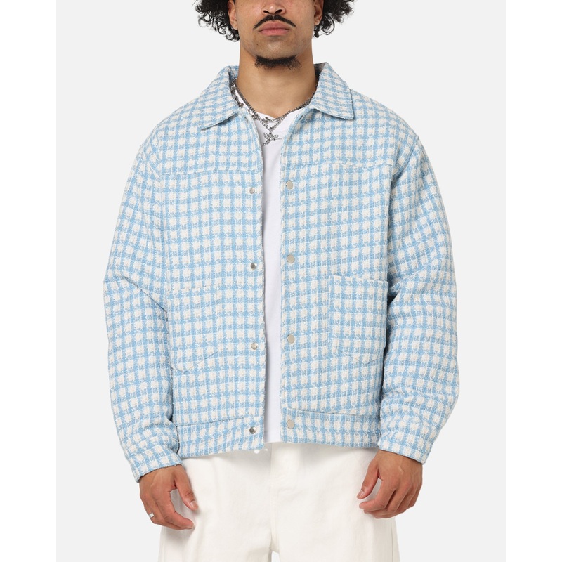 XXIII Waffle Jacket Blue Check S