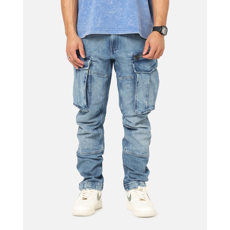 G-Star Rovic Zip 3D Tapered Denim Jeans Faded Blue 30