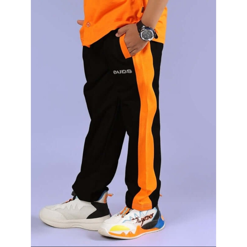 BREEZER JOGGER FOR BOYS & GIRLS BLACK-ORANGE 1-2 YRS