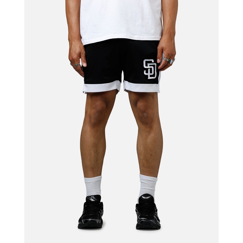 New Era San Diego Padres Sport Class Shorts Black/White S