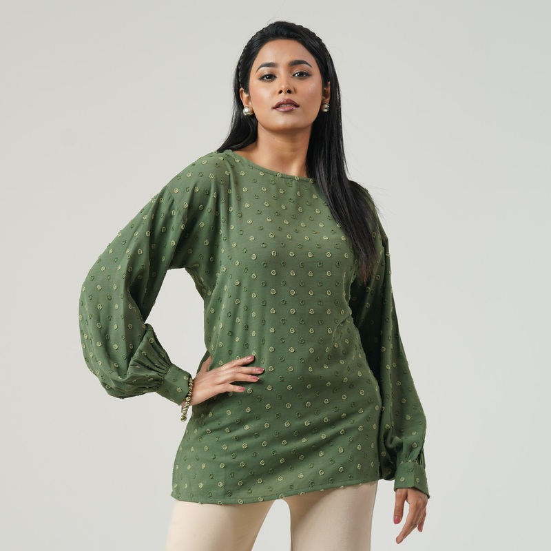 Womens Olive Top S OLIVE