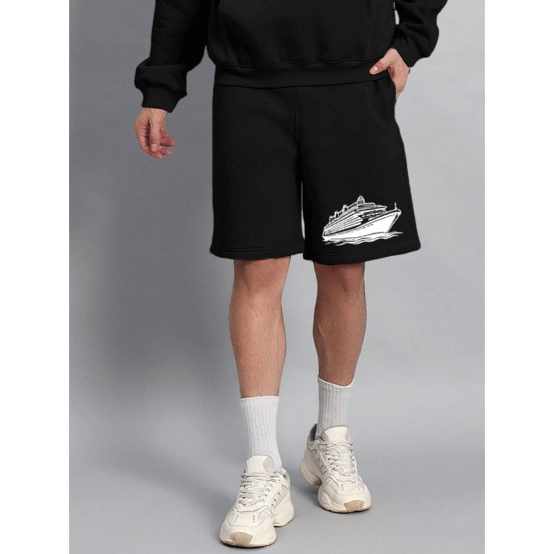 RULE THE WORLD FLEECE SHORTS BLACK XS