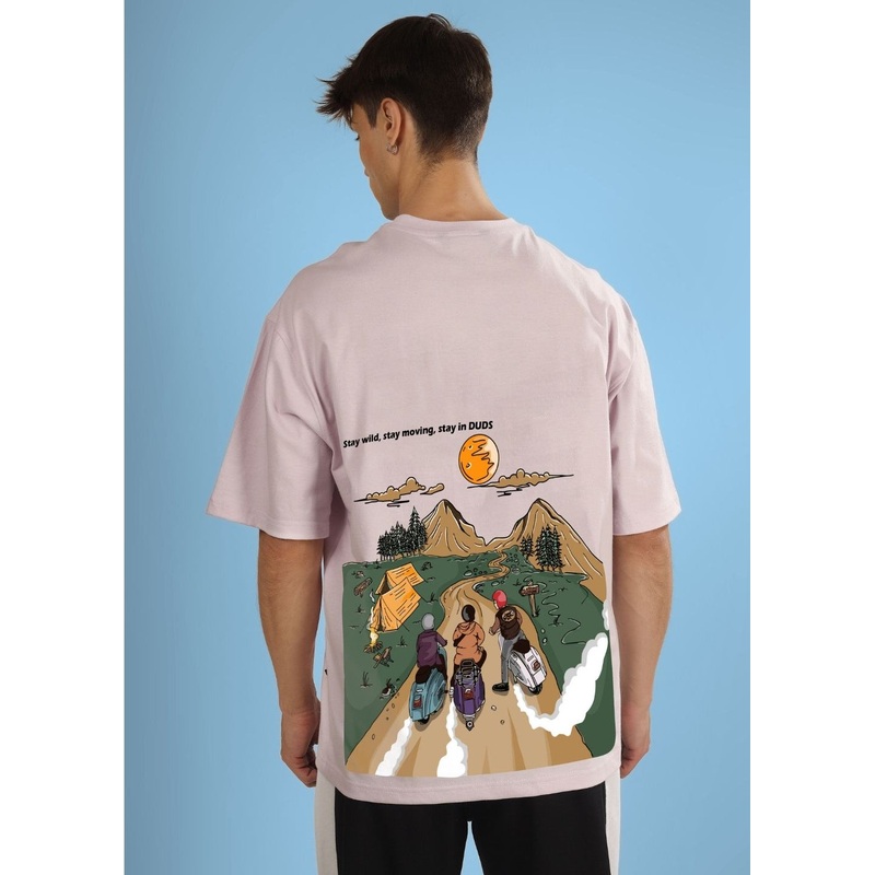 STAY WILD OVERSIZED T-SHIRT GREY XS