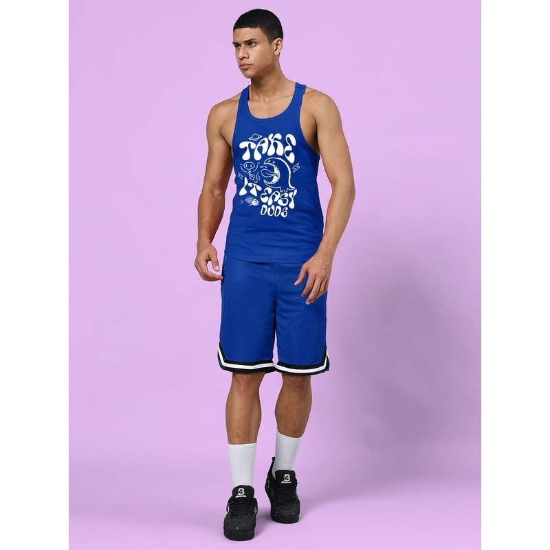 TAKE IT EASY GYM CO-ORD SET BLUE XS