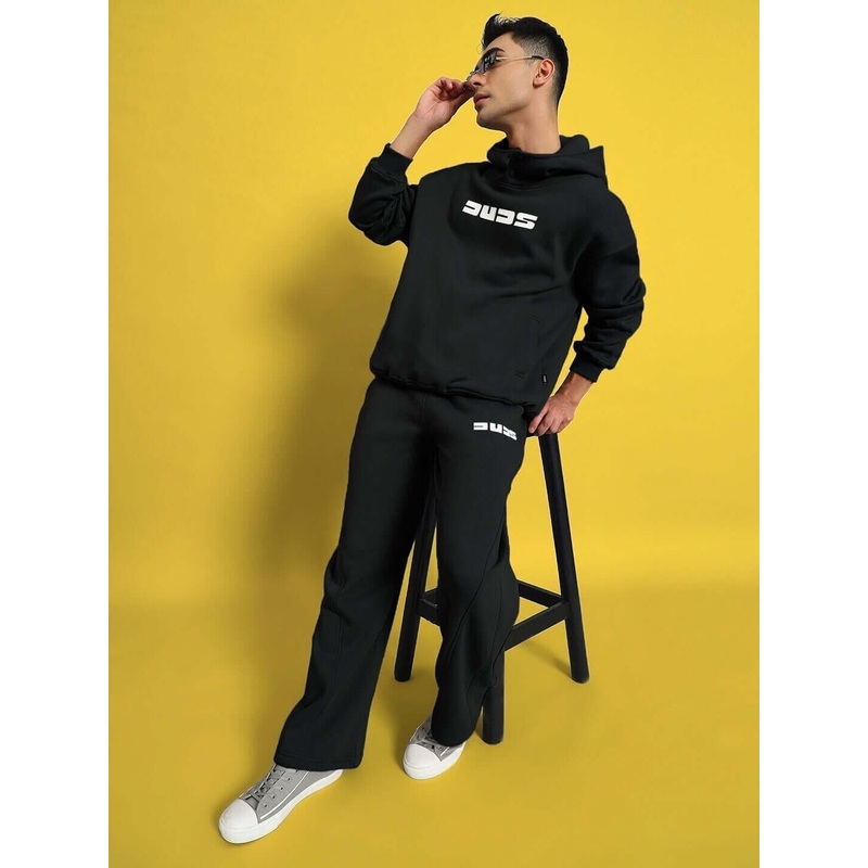 WEARDUDS SHOOTER FLEECE CO-ORD BLACK S