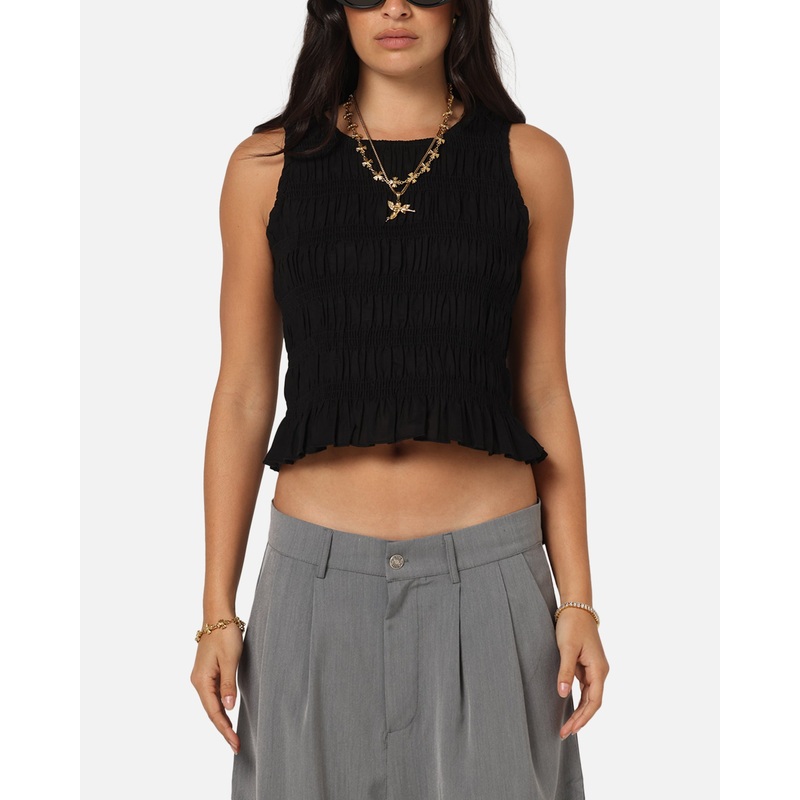 XXIII Women’s Shirred Top Black XS