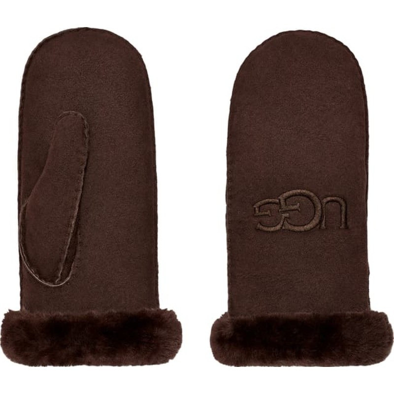 UGG Sheepskin Emroidered Logo Mitten – Women’s