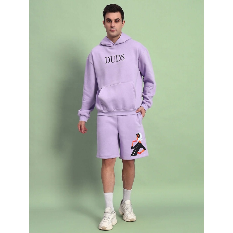 WEARDUDS RITZY FLEECE CO-ORD LILAC XS