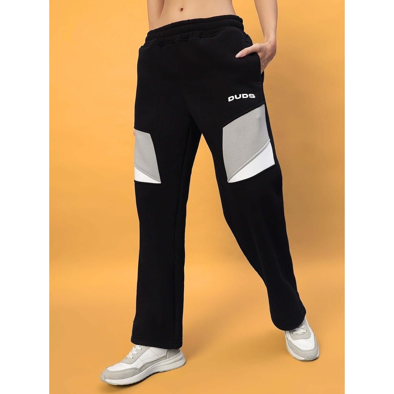 WOMEN AVIATOR FLEECE CARGO PANT BLACK XS