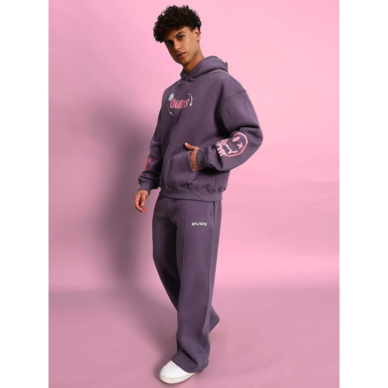 CASPER COTTON FLEECE CO-ORD VIOLET XS