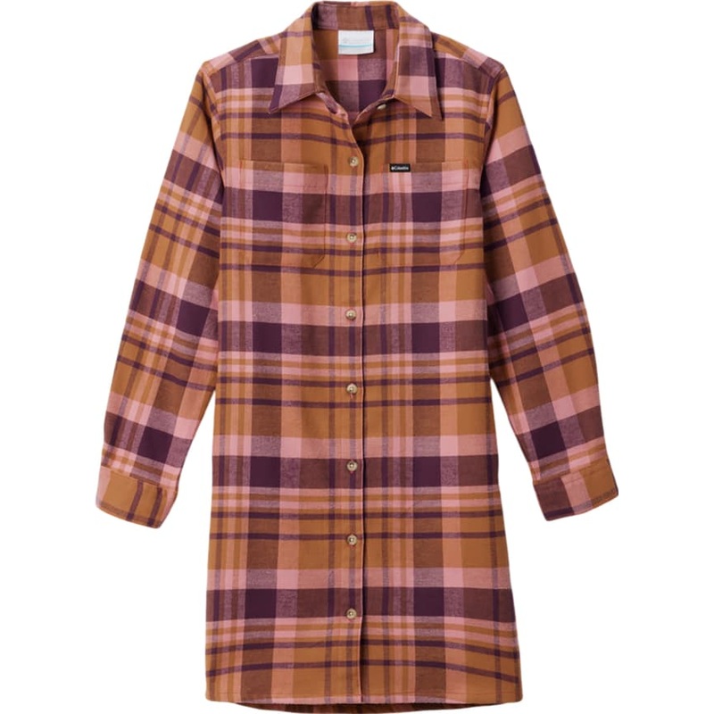 Columbia Calico Basin Flannel Long Sleeve Dress – Youth