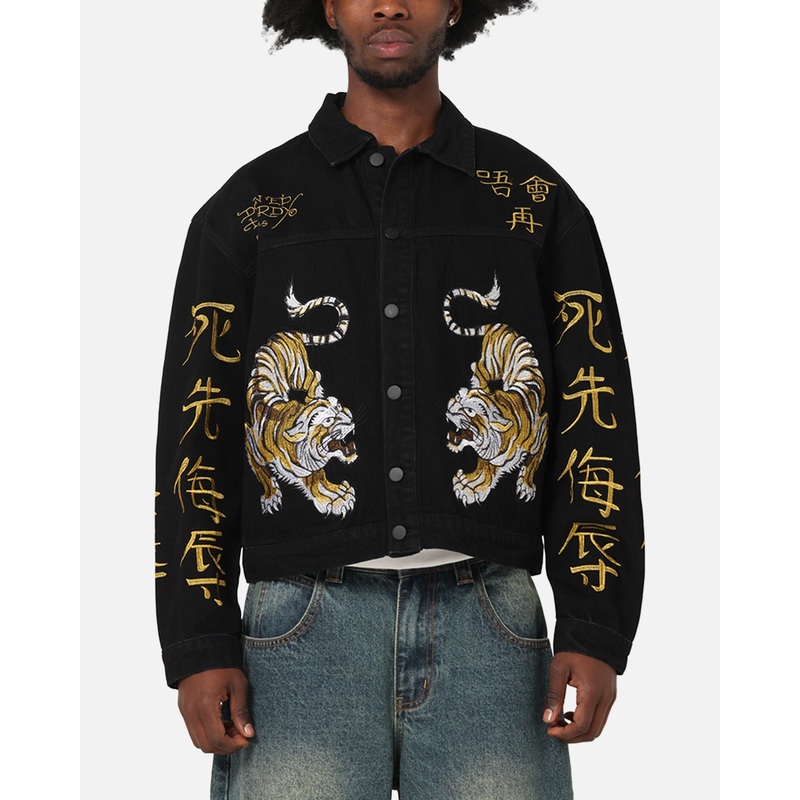 Ed Hardy Never Again Jacket Black XS