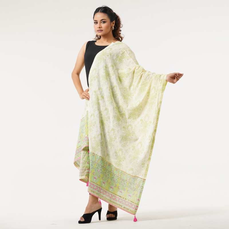 Ethnic Cream Orna 90/95″ inch CREAM