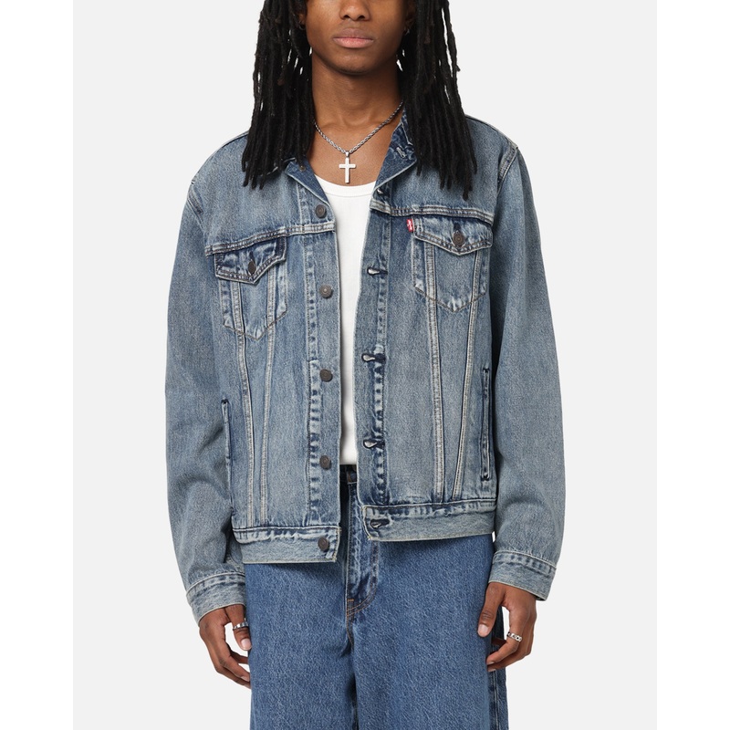 Levi Strauss And Co Denim Trucker Jacket Sky S