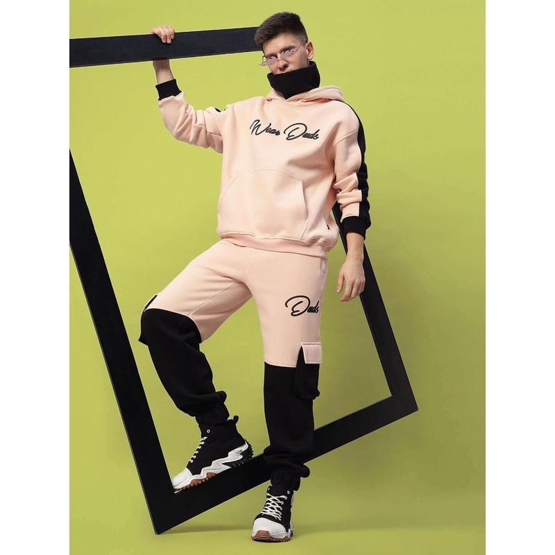 REGIMENT FLEECE CO-ORD BEIGE BLACK XS