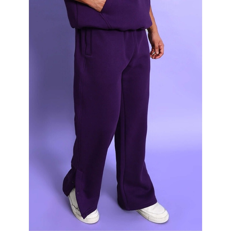 SOOTY COTTON FLEECE PANT PURPLE XS
