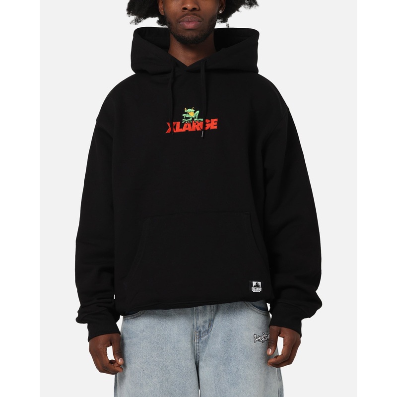 X-Large Frog Hoodie Pigment Black S