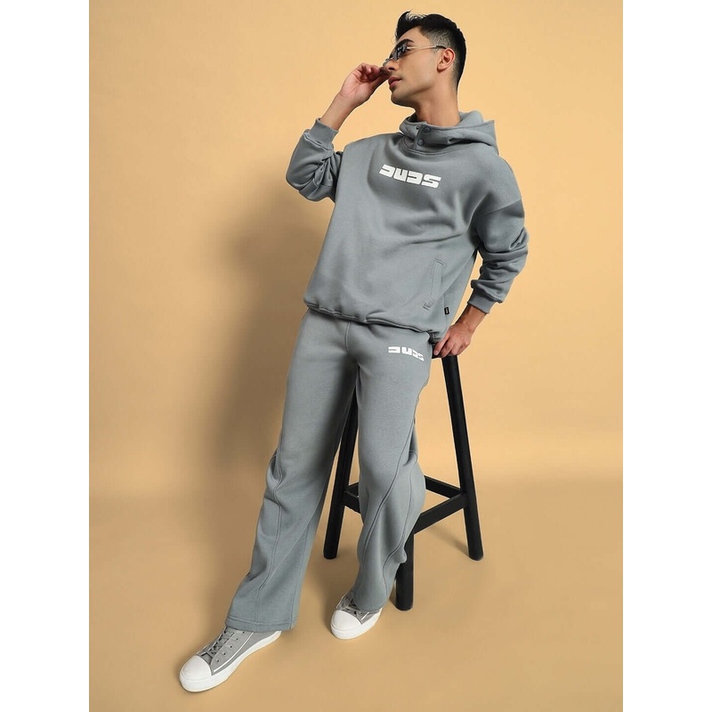 SHOOTER COTTON FLEECE CO-ORD GREY XS