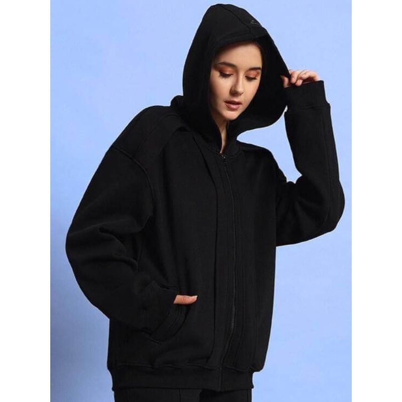 WOMEN WD ADMIRE FLEECE HOODIE BLACK XS