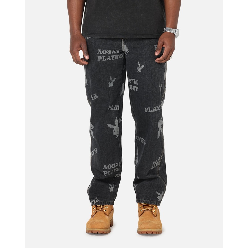 Playboy Mess Denim Jeans Washed Black 30