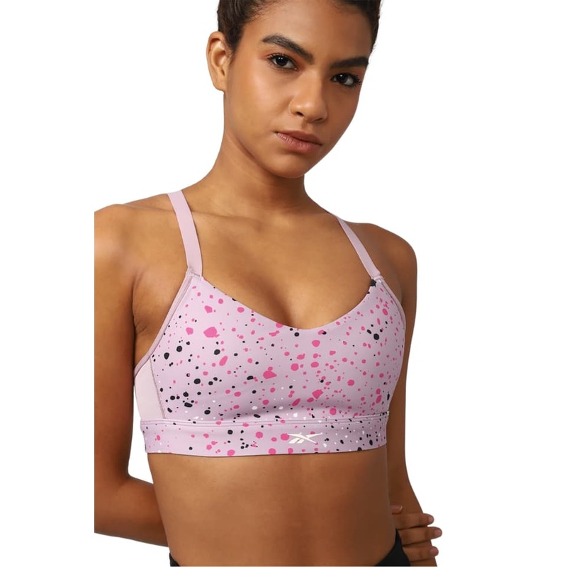 Reebok Lux Multi-Colored Speckle Strappy Bra – Women’s