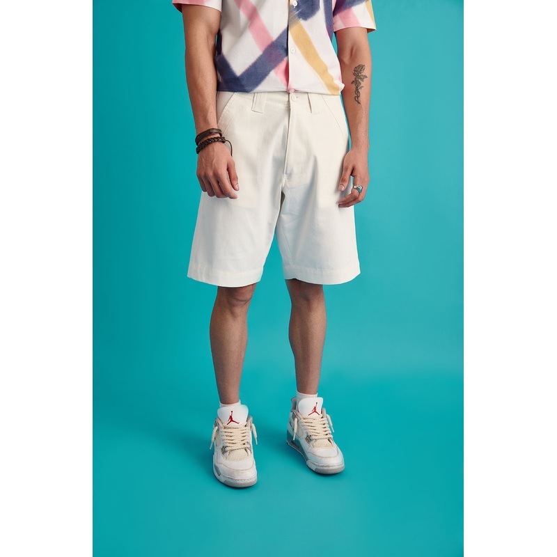 Relaxed Fit Shorts XS White