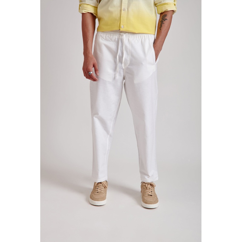 Relaxed Fit Trouser XS White