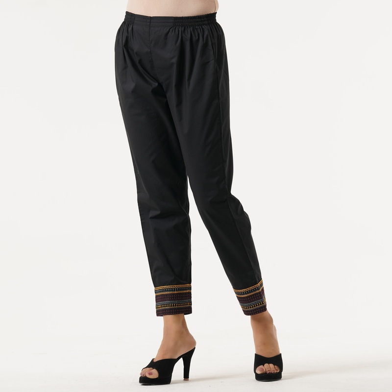 Womens Black Ethnic Bottom S BLACK 1