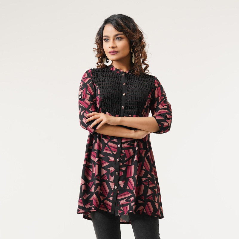 Womens Black Kurti S BLACK