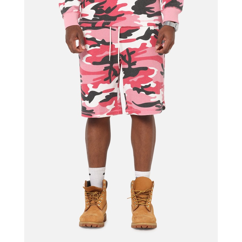 XXIII Printed Thermal Shorts Pink Camo S