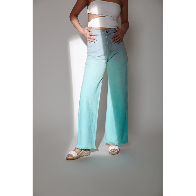 Blue Ombre Denim Jeans(Single Color) 24 Blue