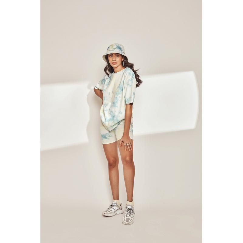 Blue Tie & Dye Cycling Shorts 24 Blue