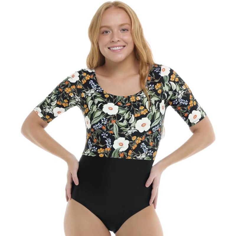 Body Glove Inflorescence Kat Short Sleeve One-Piece Swimsuit – Women’s