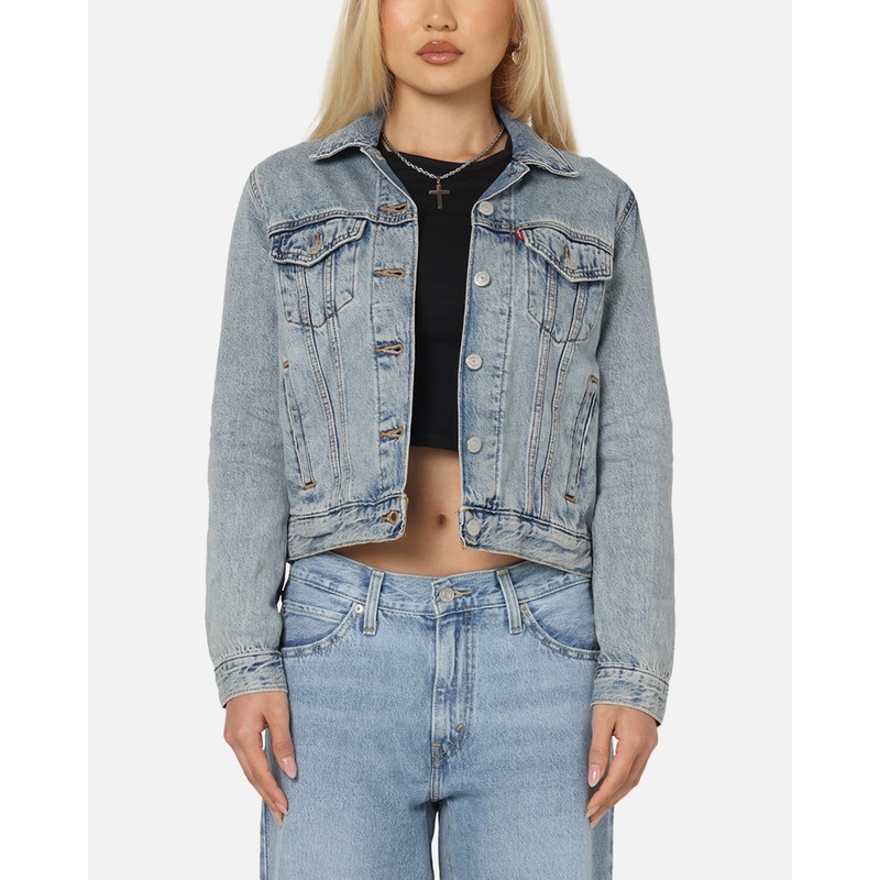 Levi Strauss And Co Women’s Original Trucker Jacket Blue XS