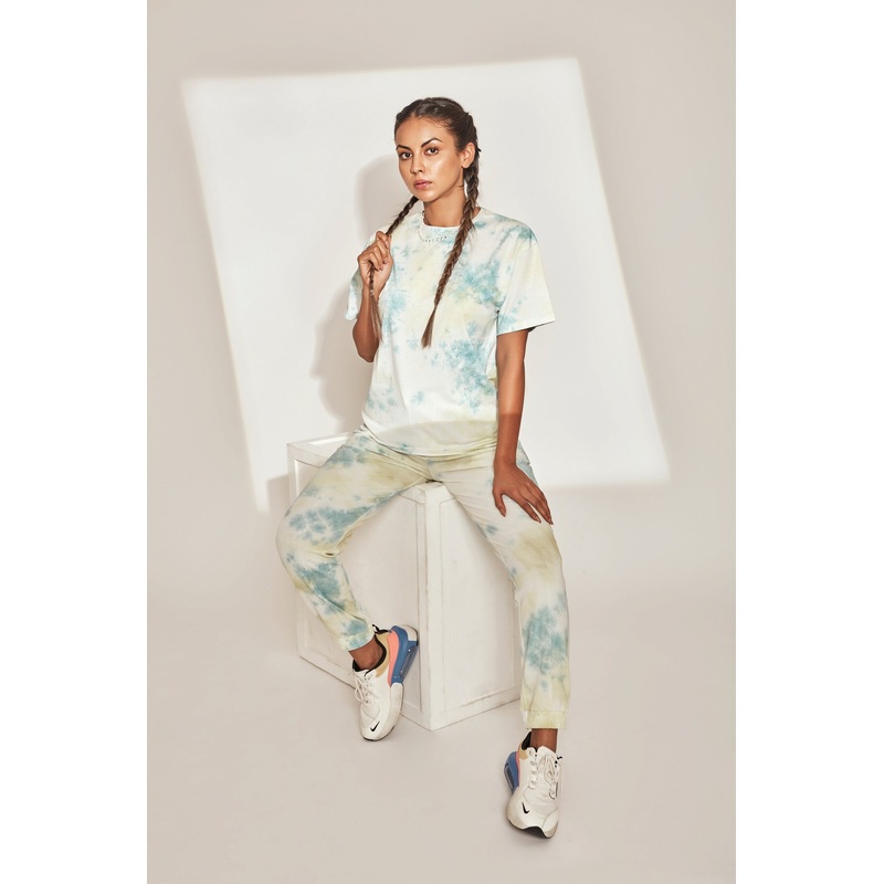 Tie & Dye Summer Joggers XS/S Blue