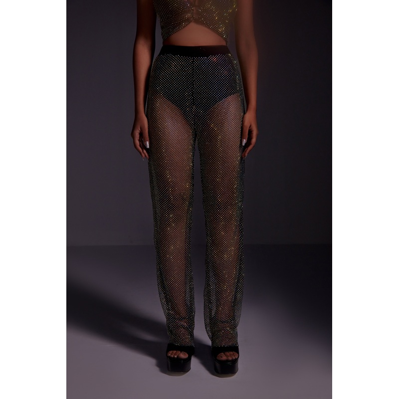 Diamond Mesh Pants 24 Black