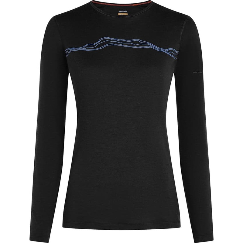 icebreaker Merino 200 Oasis Mountain Pulse Long Sleeve Crewe Thermal Top – Women’s
