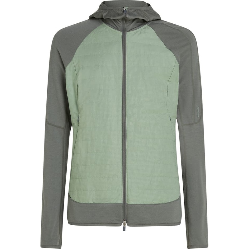 icebreaker Quantum Merino Blend Hybrid Long Sleeve Zip Hoodie – Men’s