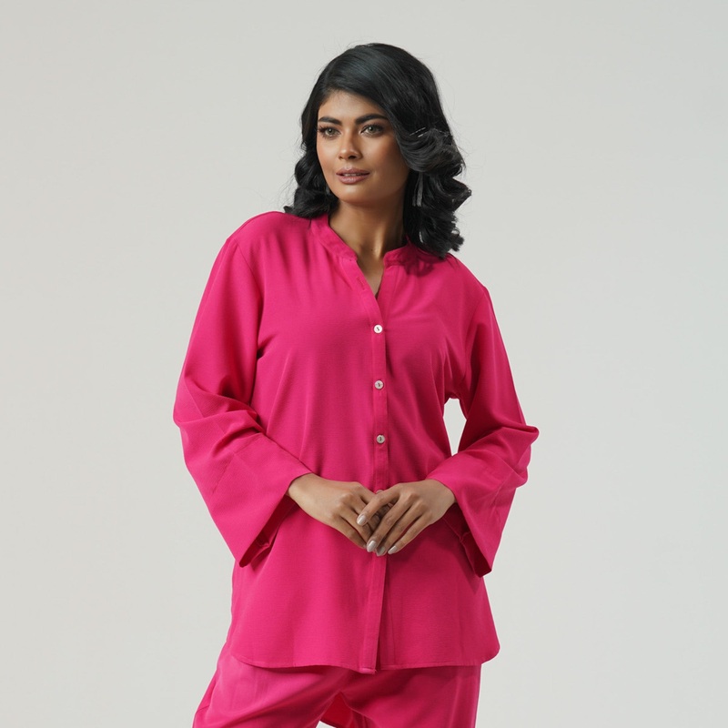 Womens Hot Pink Shirt S HOT PINK